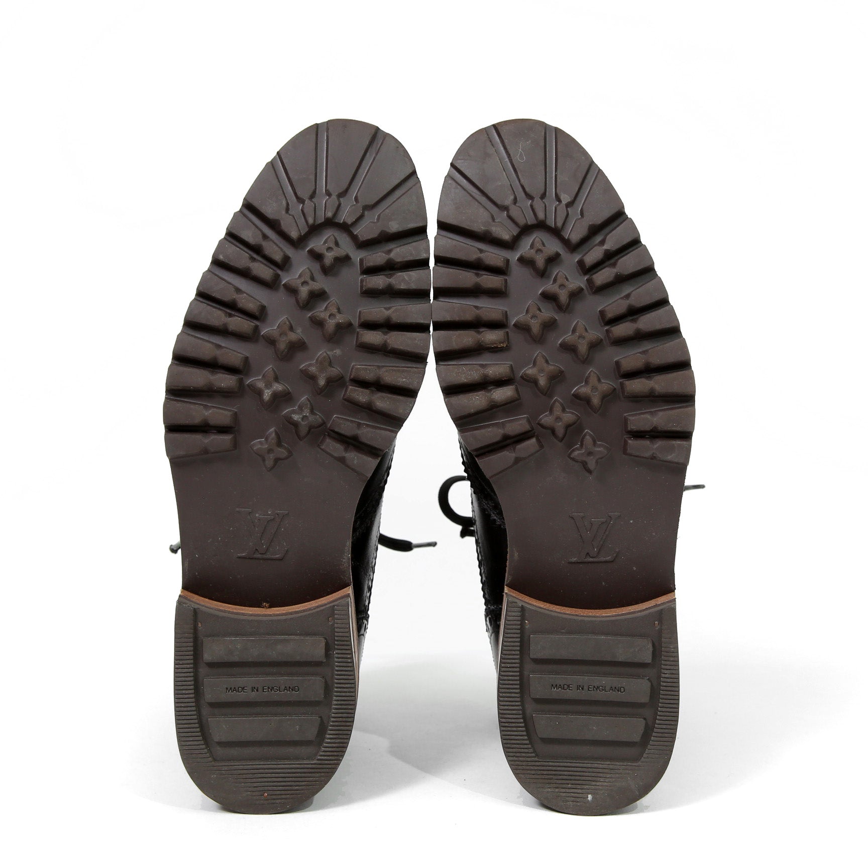 LOUIS VUITTON ルイヴィトン / バスティーユ コンバット ブーツ / トリヨンレザー メダリオン ダミエ  キャンバス / size 6.5 (25.5cm) BLACK シューズ