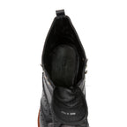 LOUIS VUITTON ルイヴィトン / バスティーユ コンバット ブーツ / トリヨンレザー メダリオン ダミエ  キャンバス / size 6.5 (25.5cm) BLACK シューズ