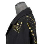 新品 Yohji Yamamoto Pour Homme / 22AW “THE SHOP” 限定  92-92 EMBROIDERY MELTON COAT / HE-C41-537 / 92年復刻 金刺繍 メルトンコート / size 1 (BALCK)