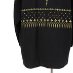 新品 Yohji Yamamoto Pour Homme / 22AW “THE SHOP” 限定  92-92 EMBROIDERY MELTON COAT / HE-C41-537 / 92年復刻 金刺繍 メルトンコート / size 1 (BALCK)