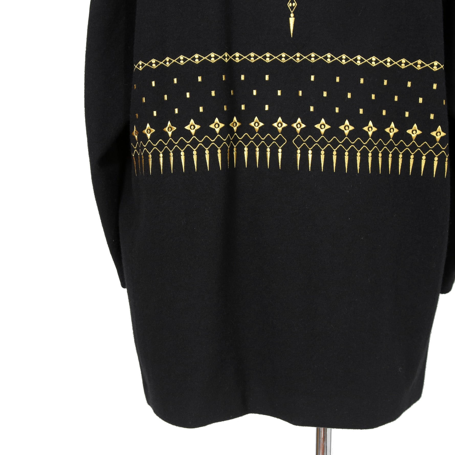 新品 Yohji Yamamoto Pour Homme / 22AW “THE SHOP” 限定  92-92 EMBROIDERY MELTON COAT / HE-C41-537 / 92年復刻 金刺繍 メルトンコート / size 1 (BALCK)