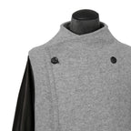 kiryuyrik キリュウキリュウ / 24AW 美品 Wrap Coat/ 袖革 ラップコート / size S (GRAY)