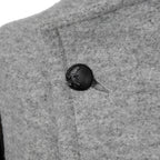 kiryuyrik キリュウキリュウ / 24AW 美品 Wrap Coat/ 袖革 ラップコート / size S (GRAY)