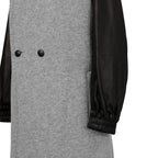 kiryuyrik キリュウキリュウ / 24AW 美品 Wrap Coat/ 袖革 ラップコート / size S (GRAY)