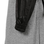 kiryuyrik キリュウキリュウ / 24AW 美品 Wrap Coat/ 袖革 ラップコート / size S (GRAY)