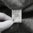 kiryuyrik キリュウキリュウ / 24AW 美品 Wrap Coat/ 袖革 ラップコート / size S (GRAY)