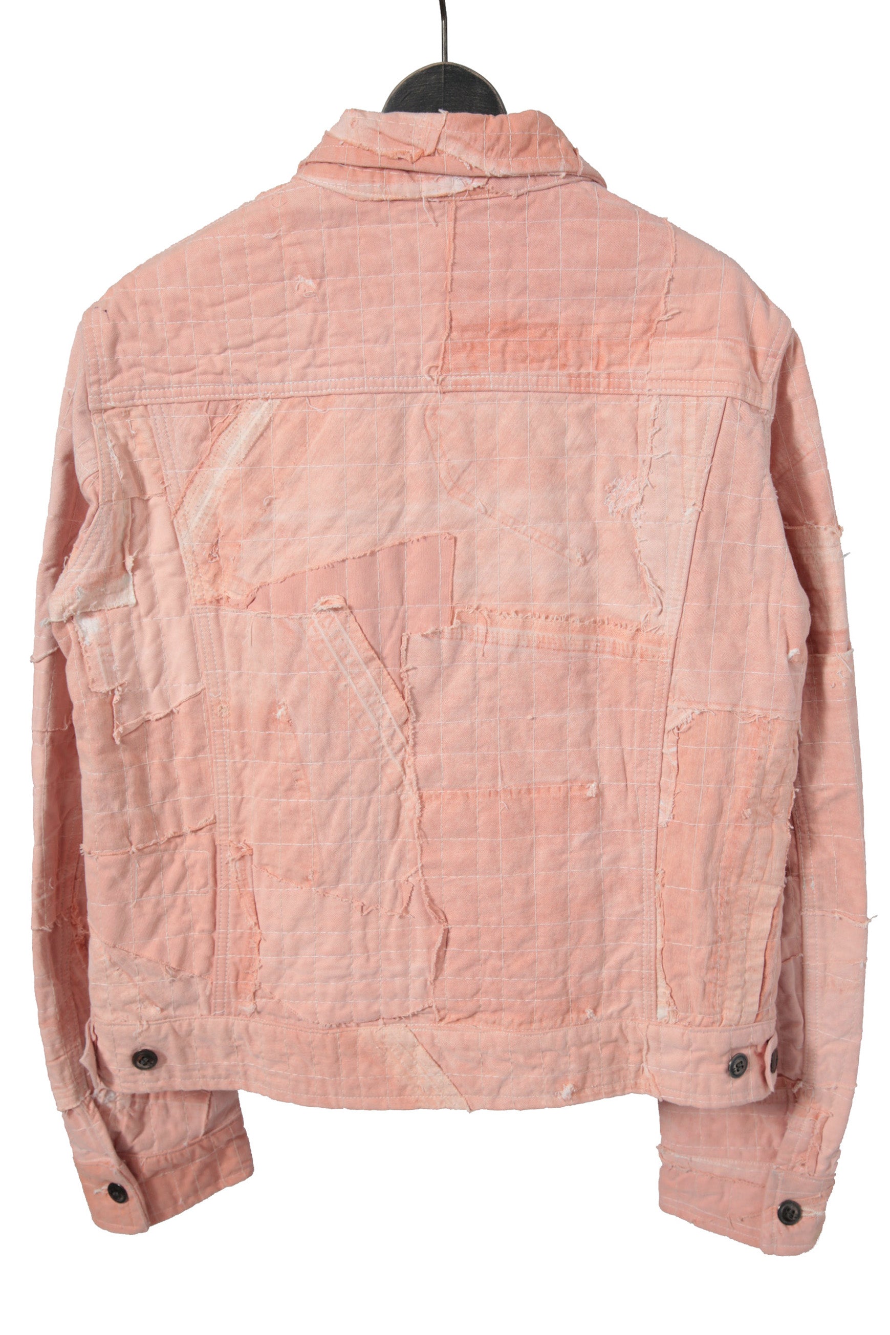 超美品 GREG LAUREN グレッグローレン / 23SS STICH WORK TRUKER JACKET / size 2 (PINK)