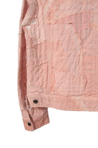 超美品 GREG LAUREN グレッグローレン / 23SS STICH WORK TRUKER JACKET / size 2 (PINK)