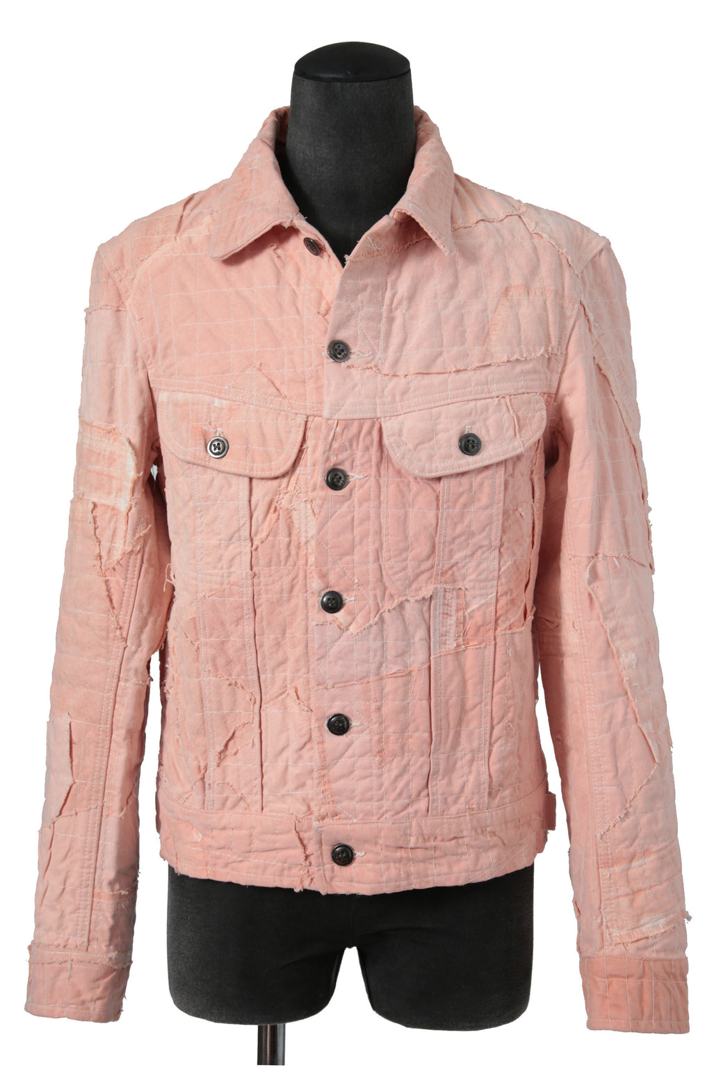 超美品 GREG LAUREN グレッグローレン / 23SS STICH WORK TRUKER JACKET / size 2 (PINK)