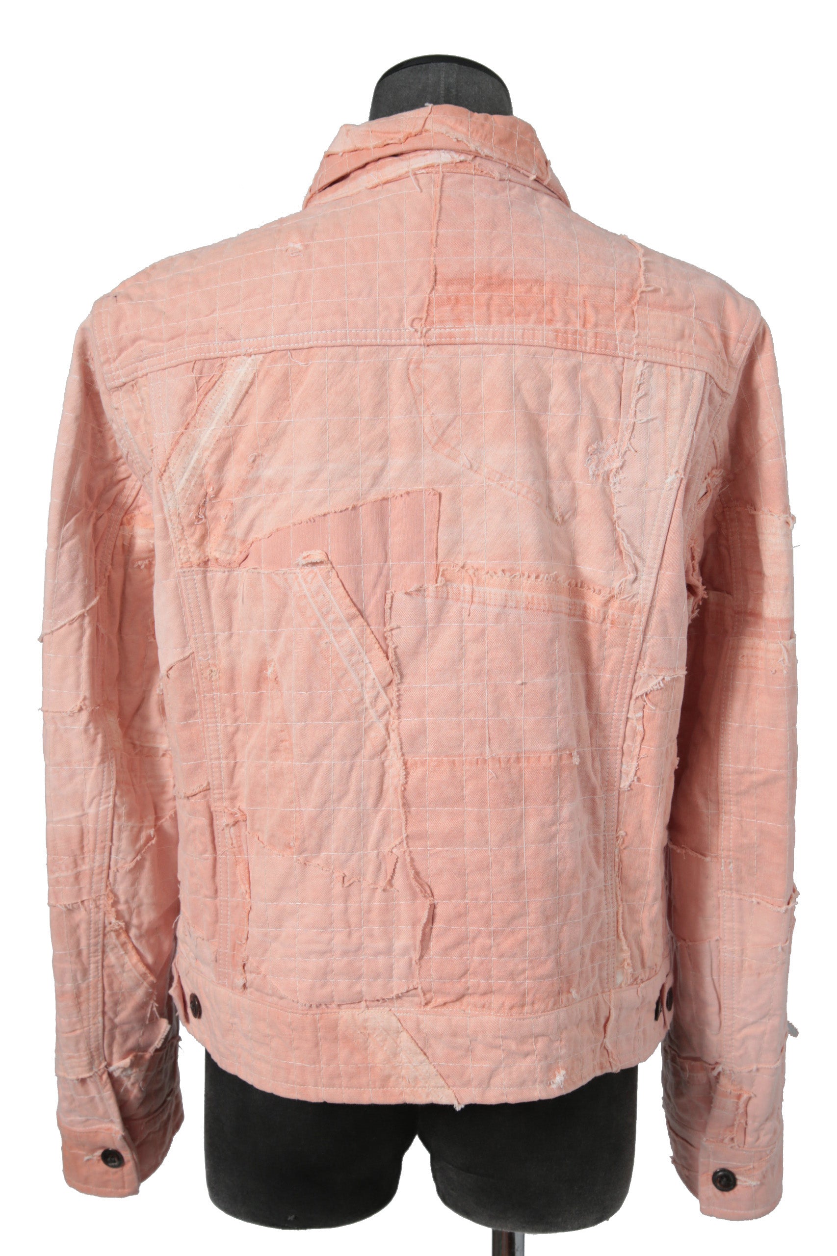 超美品 GREG LAUREN グレッグローレン / 23SS STICH WORK TRUKER JACKET / size 2 (PINK)