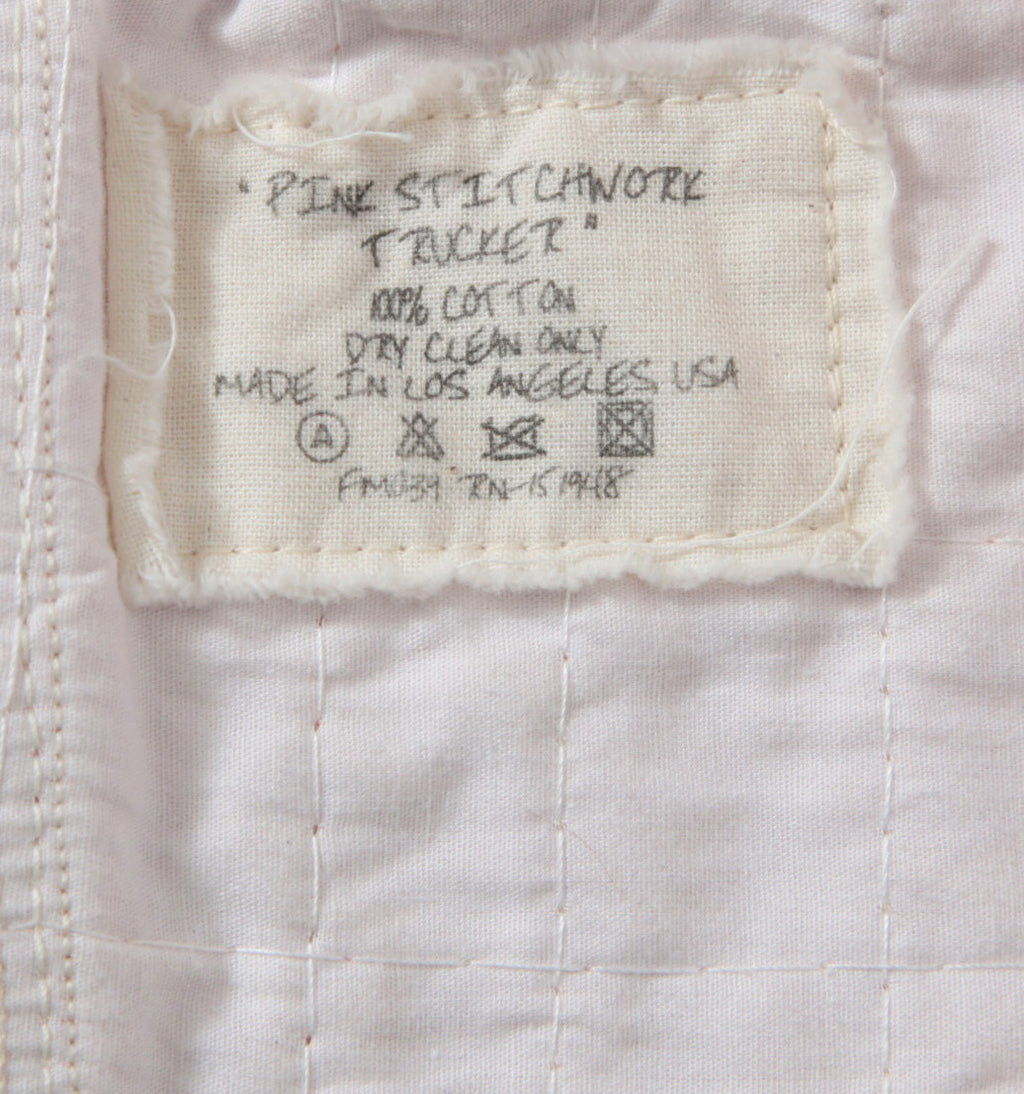超美品 GREG LAUREN グレッグローレン / 23SS STICH WORK TRUKER JACKET / size 2 (PINK)