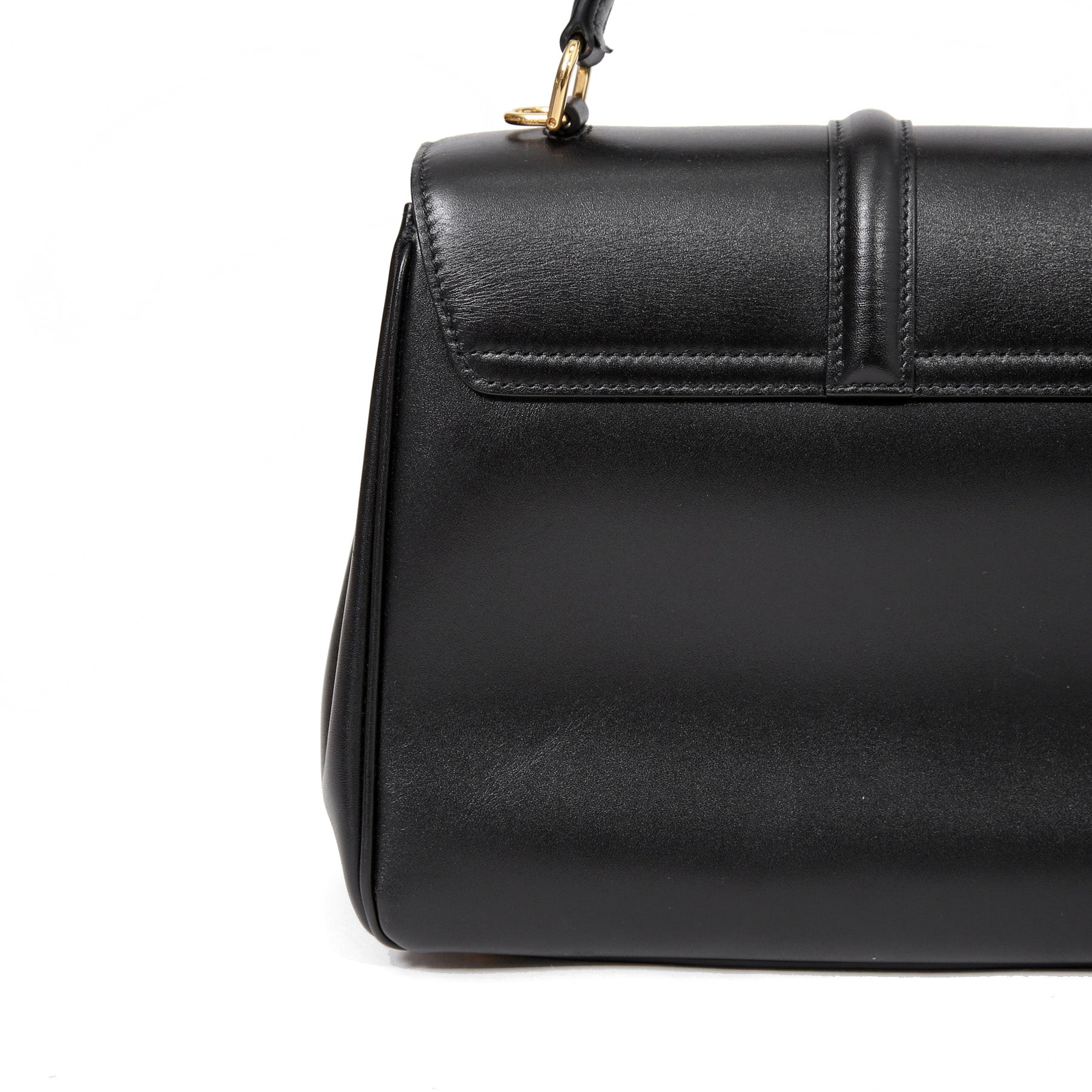 CELINE セリーヌ / 現行モデル / スモール 16 (セーズ) バッグ / サチネイテッド カーフ スキン (BLACK)