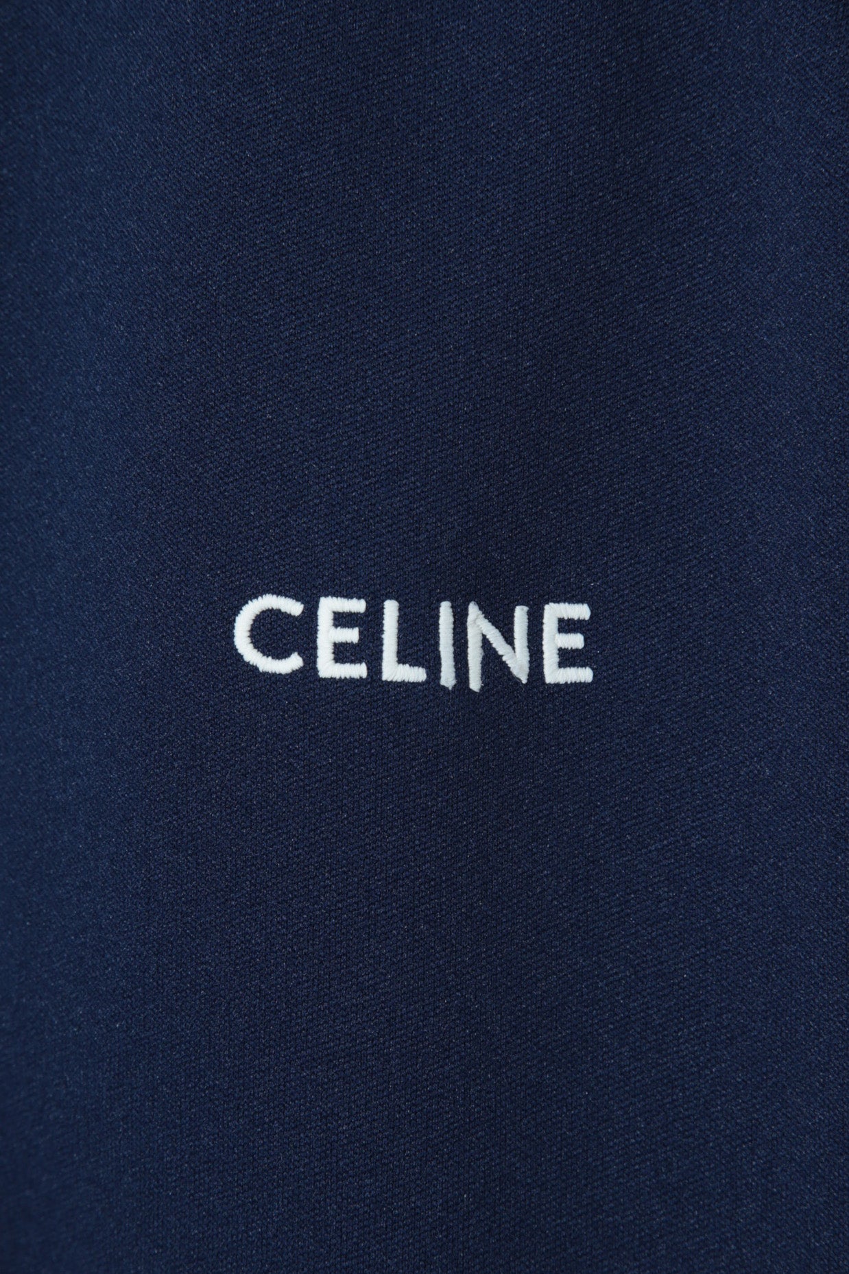 超美品 CELINE セリーヌ 21AW / エディ期 トリオンフZIP トラックスーツ ジャケット / ダブルフェイスジャージー / size M (NAVY)