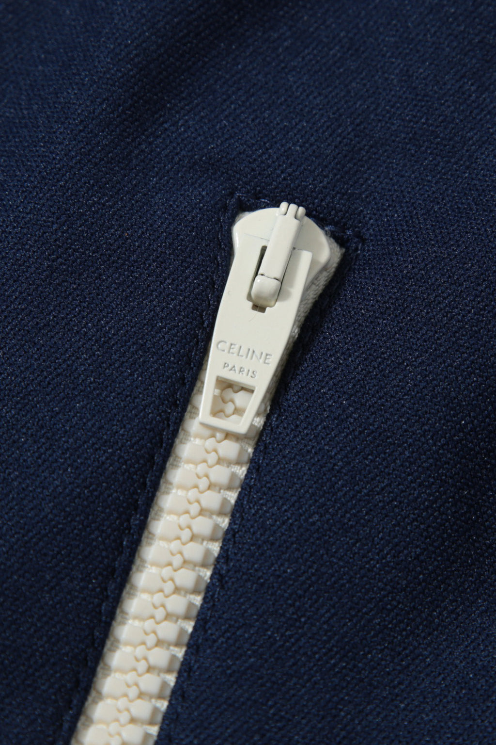 超美品 CELINE セリーヌ 21AW / エディ期 トリオンフZIP トラックスーツ ジャケット / ダブルフェイスジャージー / size M (NAVY)