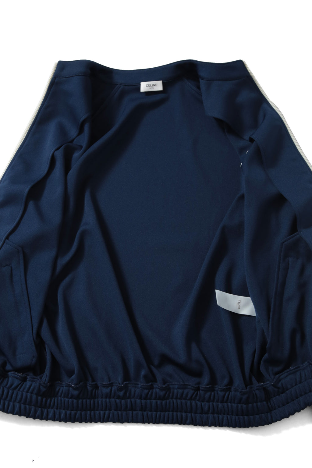 超美品 CELINE セリーヌ 21AW / エディ期 トリオンフZIP トラックスーツ ジャケット / ダブルフェイスジャージー / size M (NAVY)
