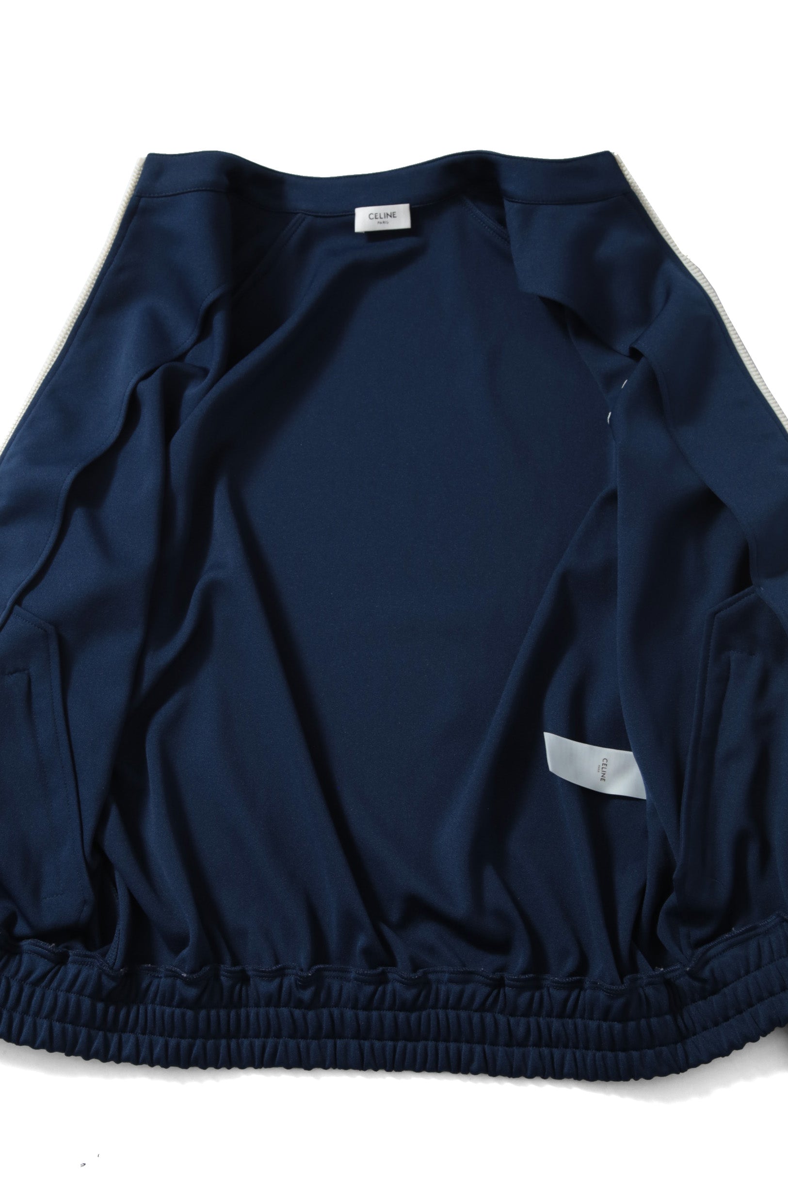 超美品 CELINE セリーヌ 21AW / エディ期 トリオンフZIP トラックスーツ ジャケット / ダブルフェイスジャージー / size M (NAVY)