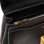 CELINE セリーヌ / 現行モデル / スモール 16 (セーズ) バッグ / サチネイテッド カーフ スキン (BLACK)