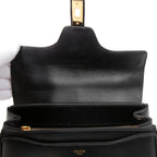 CELINE セリーヌ / 現行モデル / スモール 16 (セーズ) バッグ / サチネイテッド カーフ スキン (BLACK)