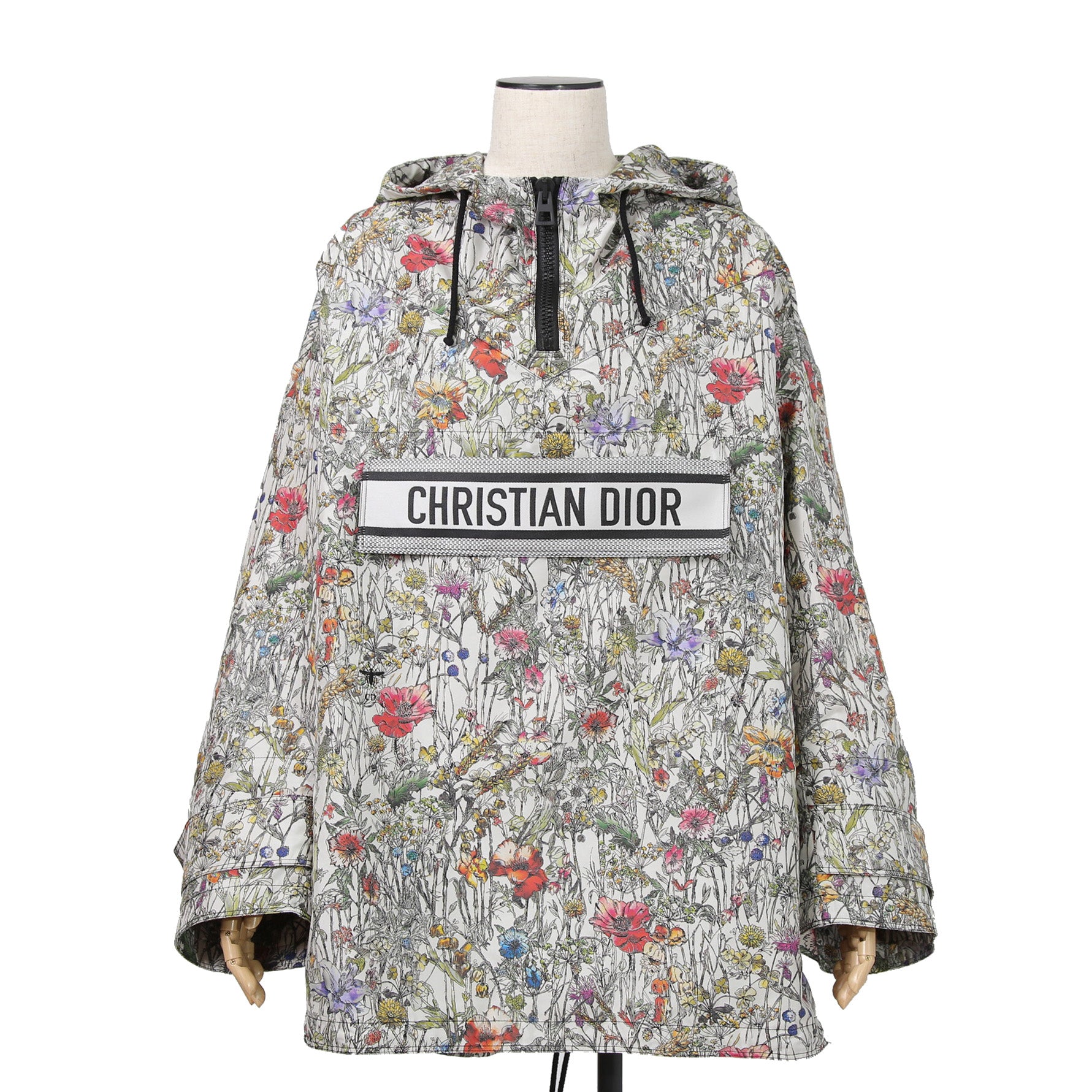 希少 Christian Dior クリスチャンディオール  / 22SS 極美品 Mille Fleurs  アノラック パーカー  / テクニカル タフタ ジャガード  / 花柄 / 117C10A2884 / size XS (MURTI COLOR)