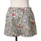 希少 Christian Dior クリスチャンディオール  / 21SS 極美品 Mille Fleurs ミルフルール サイドロゴ ストライプ ショート パンツ  / テクニカル タフタ ジャガード  / 花柄 / 117P21A2884 / size 36  (MURTI COLOR)