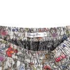希少 Christian Dior クリスチャンディオール  / 21SS 極美品 Mille Fleurs ミルフルール サイドロゴ ストライプ ショート パンツ  / テクニカル タフタ ジャガード  / 花柄 / 117P21A2884 / size 36  (MURTI COLOR)