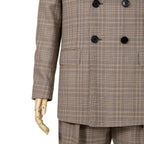 CELINE セリーヌ / 2024AW 極美品 プリンス オブ ウェールズ チェック / セットアップ スーツ / size 38 / ダブルジャケット / 2タック パンツ / レディース