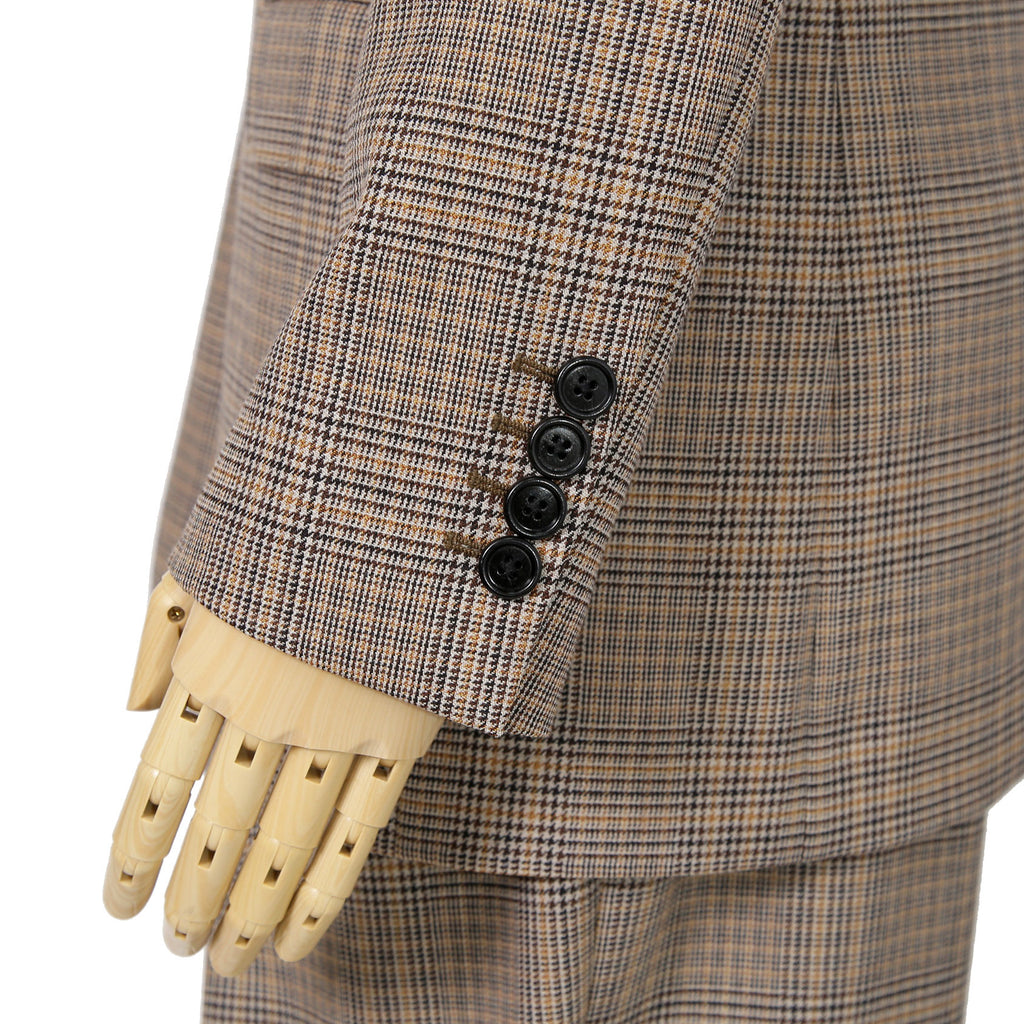 CELINE セリーヌ / 2024AW 極美品 プリンス オブ ウェールズ チェック / セットアップ スーツ / size 38 / ダブルジャケット / 2タック パンツ / レディース