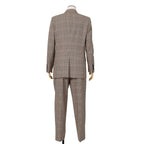 CELINE セリーヌ / 2024AW 極美品 プリンス オブ ウェールズ チェック / セットアップ スーツ / size 38 / ダブルジャケット / 2タック パンツ / レディース