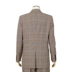 CELINE セリーヌ / 2024AW 極美品 プリンス オブ ウェールズ チェック / セットアップ スーツ / size 38 / ダブルジャケット / 2タック パンツ / レディース