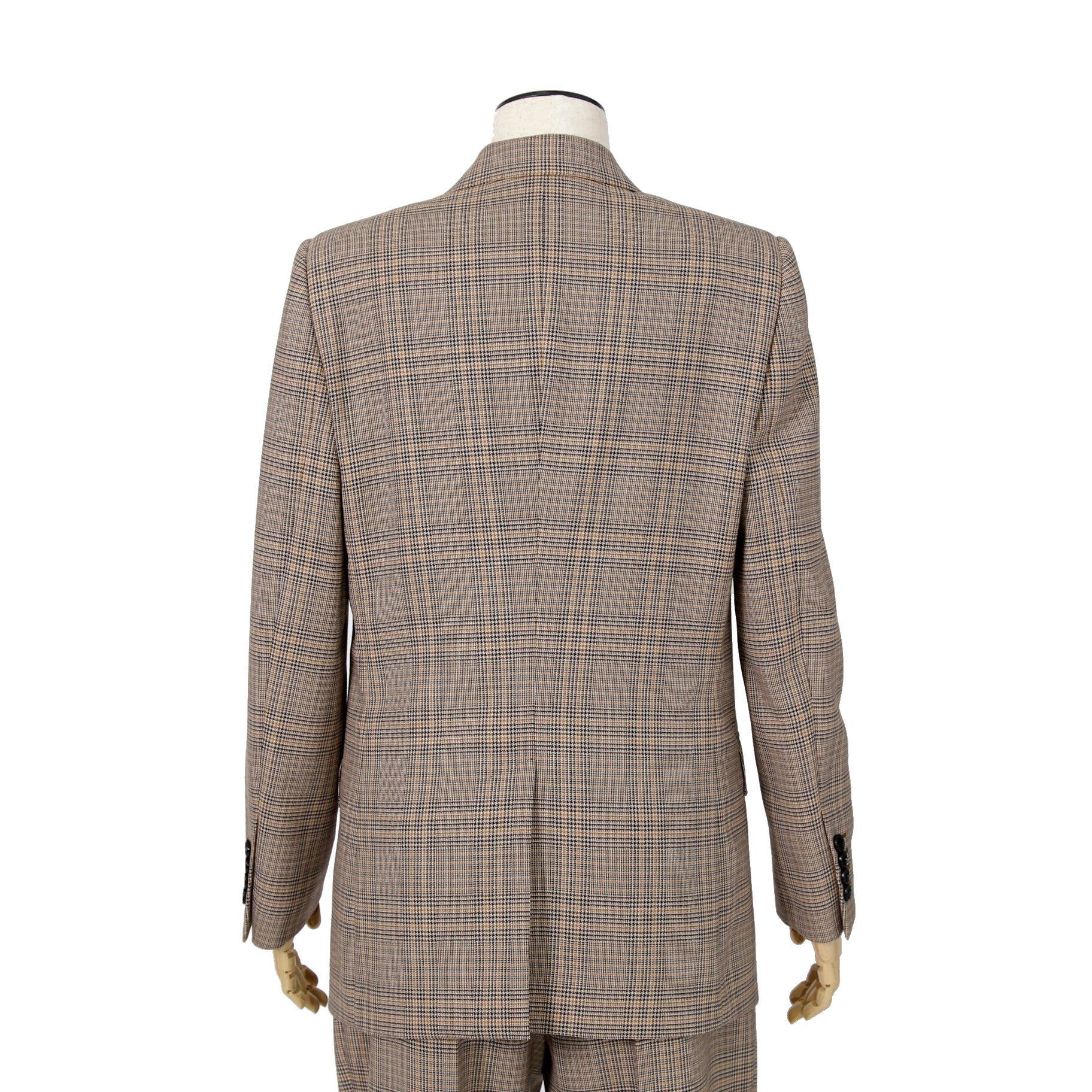 CELINE セリーヌ / 2024AW 極美品 プリンス オブ ウェールズ チェック / セットアップ スーツ / size 38 / ダブルジャケット / 2タック パンツ / レディース