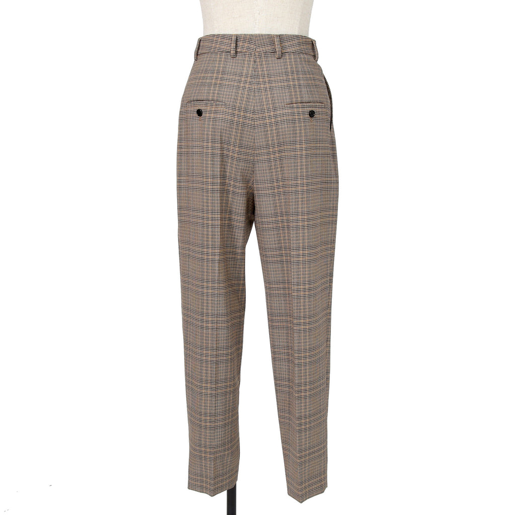 CELINE セリーヌ / 2024AW 極美品 プリンス オブ ウェールズ チェック / セットアップ スーツ / size 38 / ダブルジャケット / 2タック パンツ / レディース