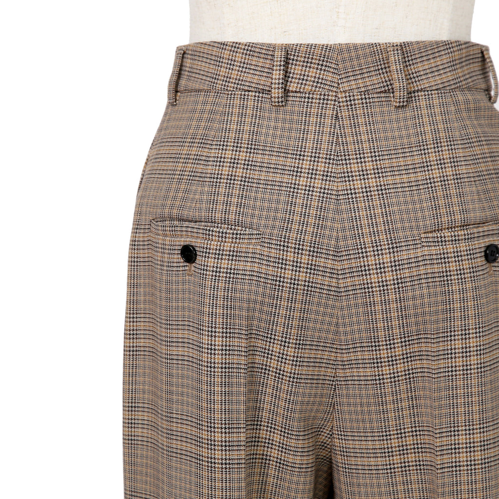 CELINE セリーヌ / 2024AW 極美品 プリンス オブ ウェールズ チェック / セットアップ スーツ / size 38 / ダブルジャケット / 2タック パンツ / レディース