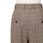 CELINE セリーヌ / 2024AW 極美品 プリンス オブ ウェールズ チェック / セットアップ スーツ / size 38 / ダブルジャケット / 2タック パンツ / レディース