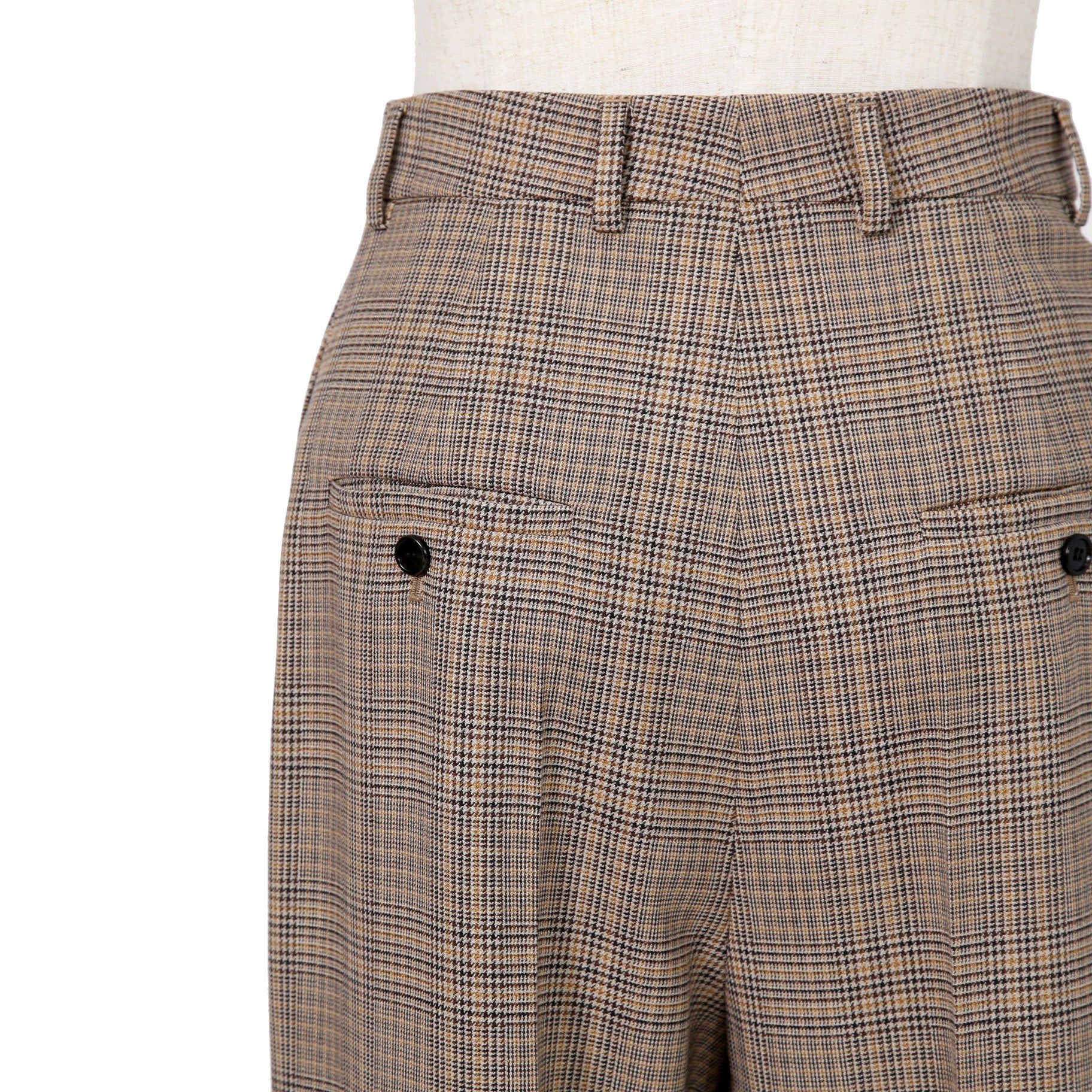 CELINE セリーヌ / 2024AW 極美品 プリンス オブ ウェールズ チェック / セットアップ スーツ / size 38 / ダブルジャケット / 2タック パンツ / レディース