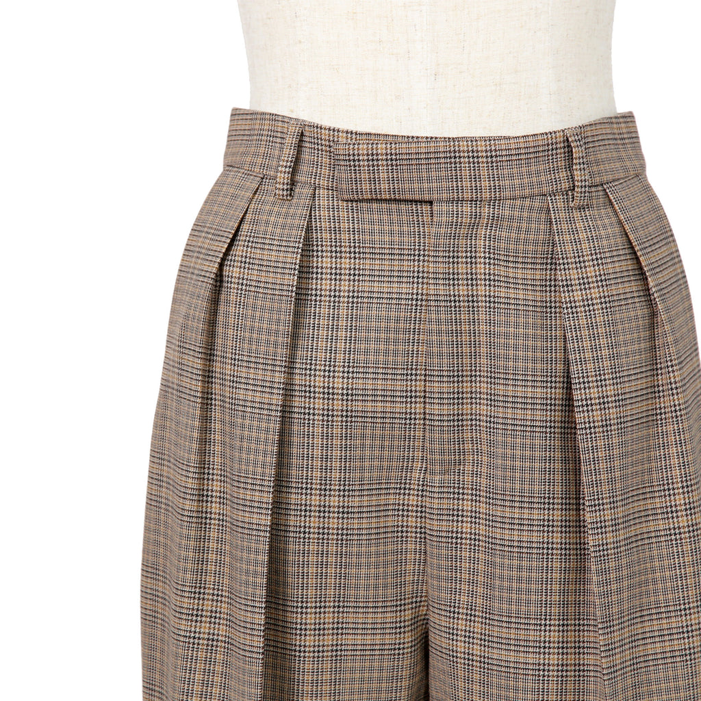 CELINE セリーヌ / 2024AW 極美品 プリンス オブ ウェールズ チェック / セットアップ スーツ / size 38 / ダブルジャケット / 2タック パンツ / レディース