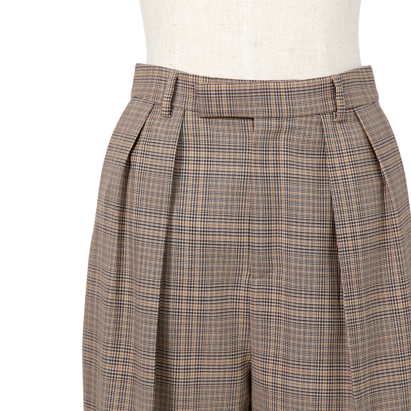 CELINE セリーヌ / 2024AW 極美品 プリンス オブ ウェールズ チェック / セットアップ スーツ / size 38 / ダブルジャケット / 2タック パンツ / レディース