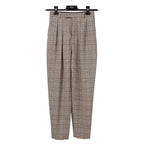 CELINE セリーヌ / 2024AW 極美品 プリンス オブ ウェールズ チェック / セットアップ スーツ / size 38 / ダブルジャケット / 2タック パンツ / レディース