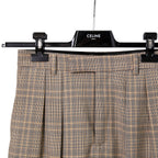 CELINE セリーヌ / 2024AW 極美品 プリンス オブ ウェールズ チェック / セットアップ スーツ / size 38 / ダブルジャケット / 2タック パンツ / レディース