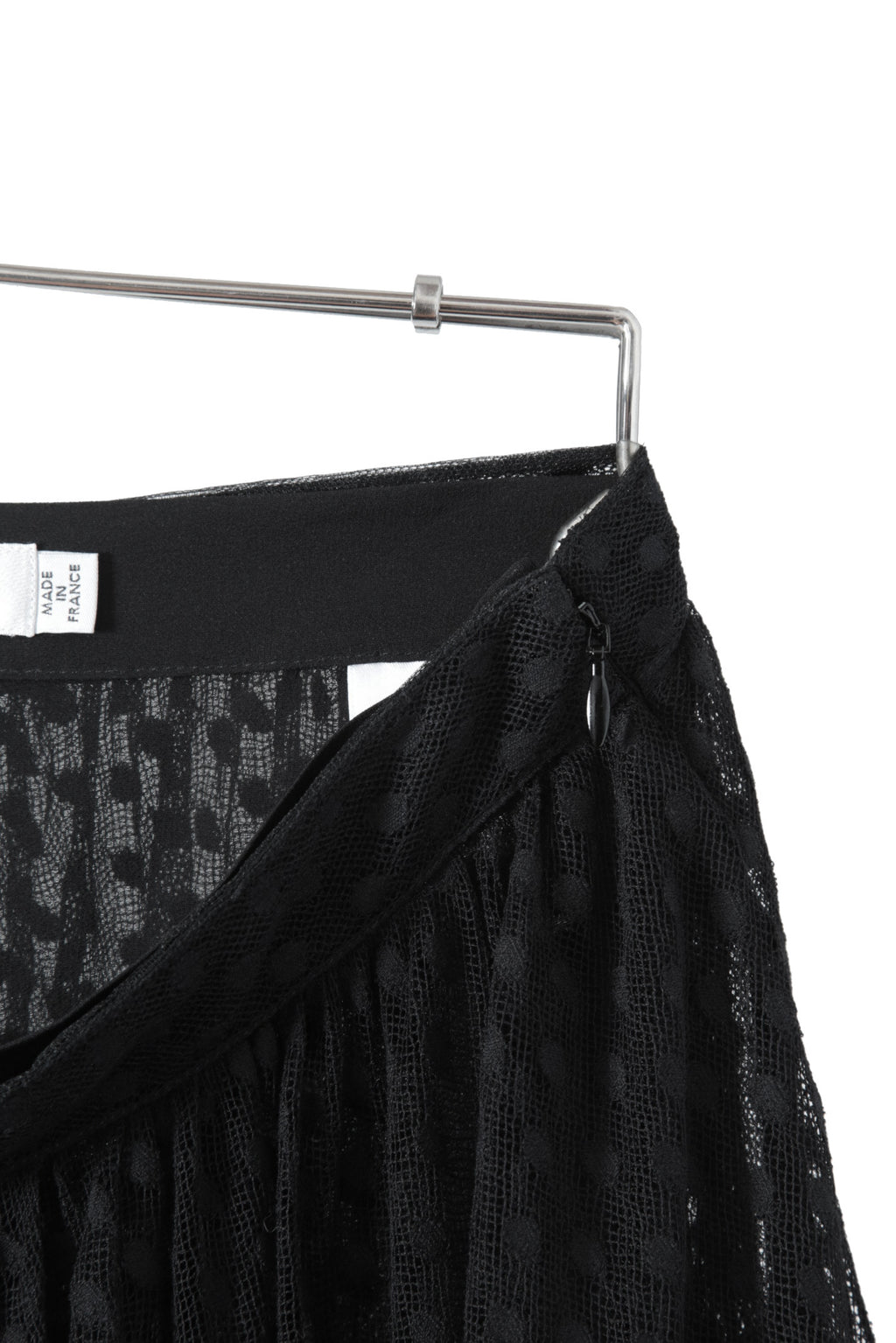 新品同様 国内正規 Christian Dior ディオール / 2020年商品 チュール スカート / ドット柄 / size 38 (M) BLACK 111J64A8505