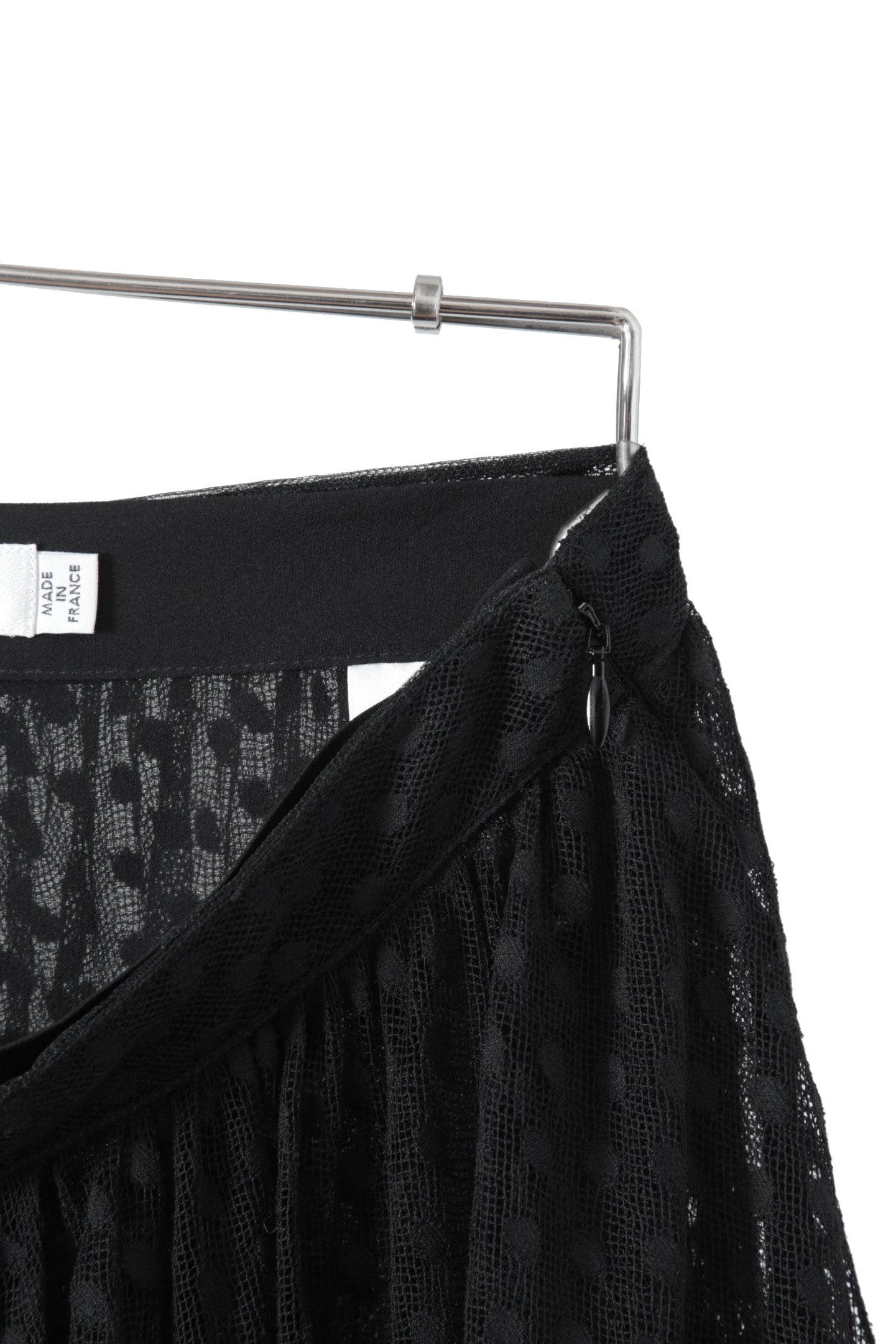 新品同様 国内正規 Christian Dior ディオール / 2020年商品 チュール スカート / ドット柄 / size 38 (M) BLACK 111J64A8505