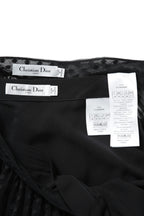 新品同様 国内正規 Christian Dior ディオール / 2020年商品 チュール スカート / ドット柄 / size 38 (M) BLACK 111J64A8505