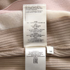 FENDI フェンディ / 美品 2018 カラーブロックモチーフ シルクニット マキシ丈 ワンピース / size 38 (BEIGE)
