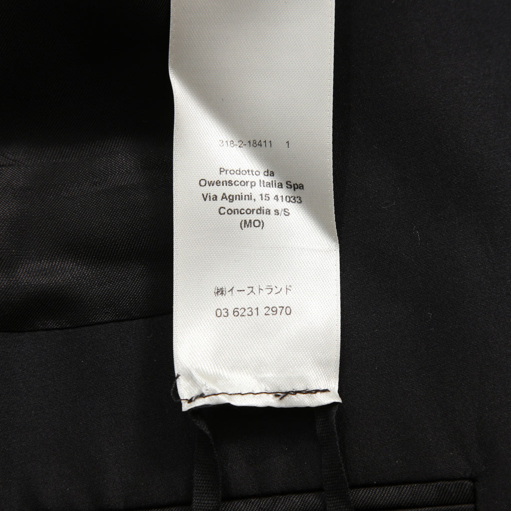 希少 RICK OWENS リックオウエンス / 22SS 美品 73cm SOFT BLEZER / RU01B1733 ZLSC / size 48 (BLACK)