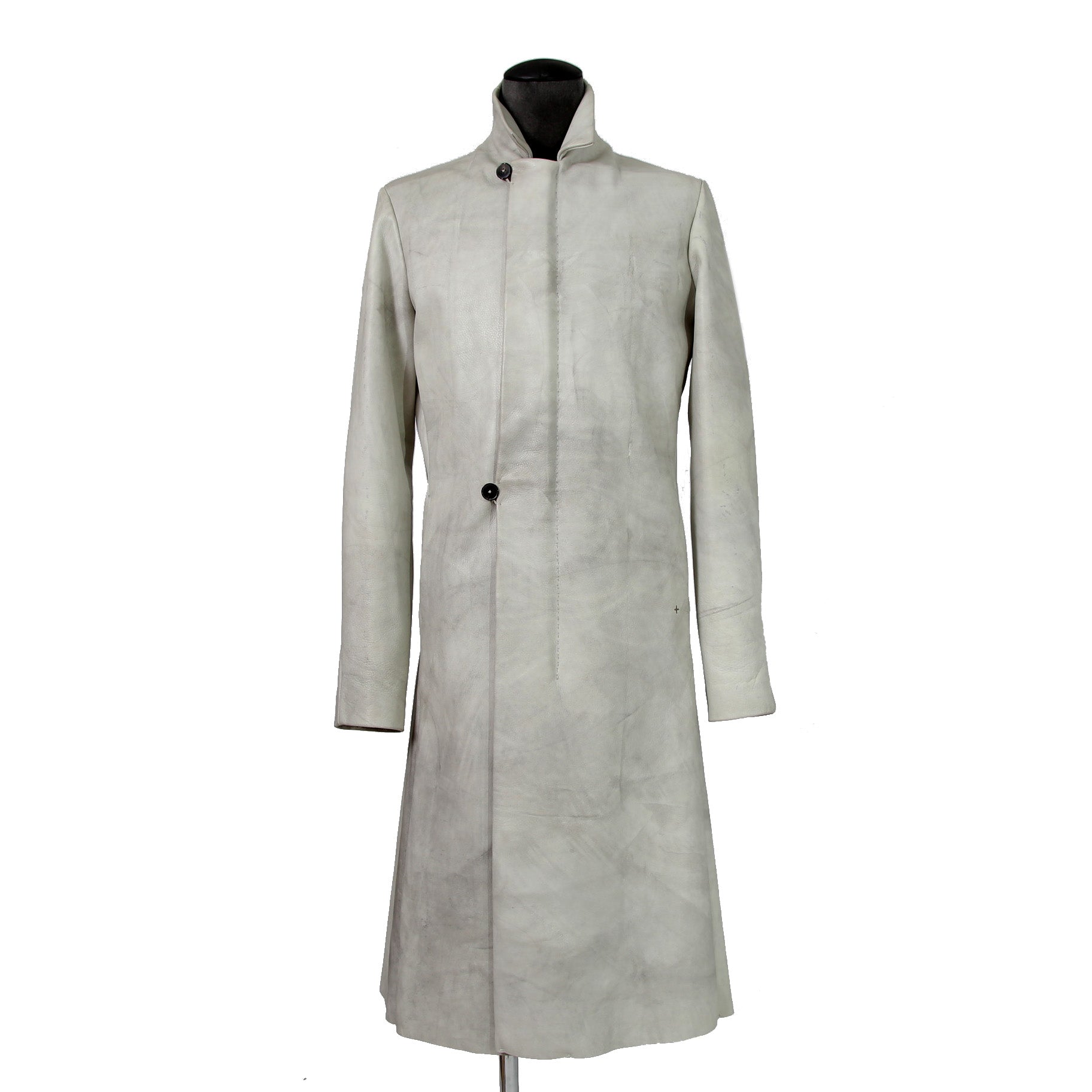 m.a+ エムエークロス / 23AW VERTICAL POCKETS FITTED COAT / GUIDI CALF LEATHER / SY1.0 / SIZE 48 (CARBON)