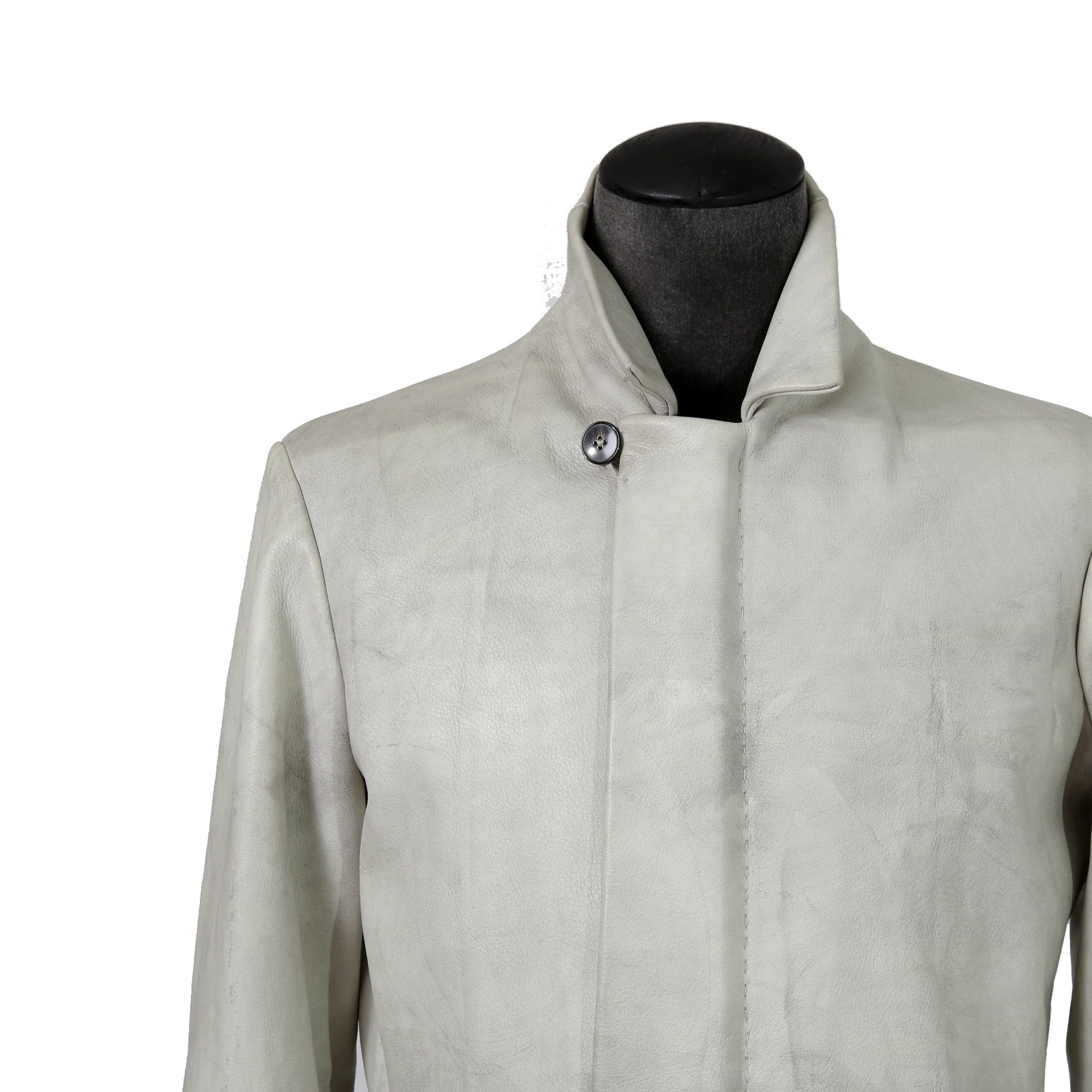 m.a+ エムエークロス / 23AW VERTICAL POCKETS FITTED COAT / GUIDI CALF LEATHER / SY1.0 / SIZE 48 (CARBON)