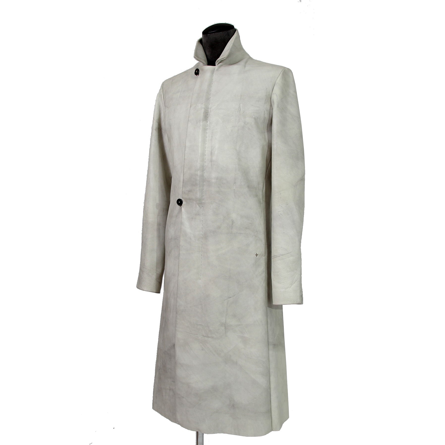 m.a+ エムエークロス / 23AW VERTICAL POCKETS FITTED COAT / GUIDI CALF LEATHER / SY1.0 / SIZE 48 (CARBON)