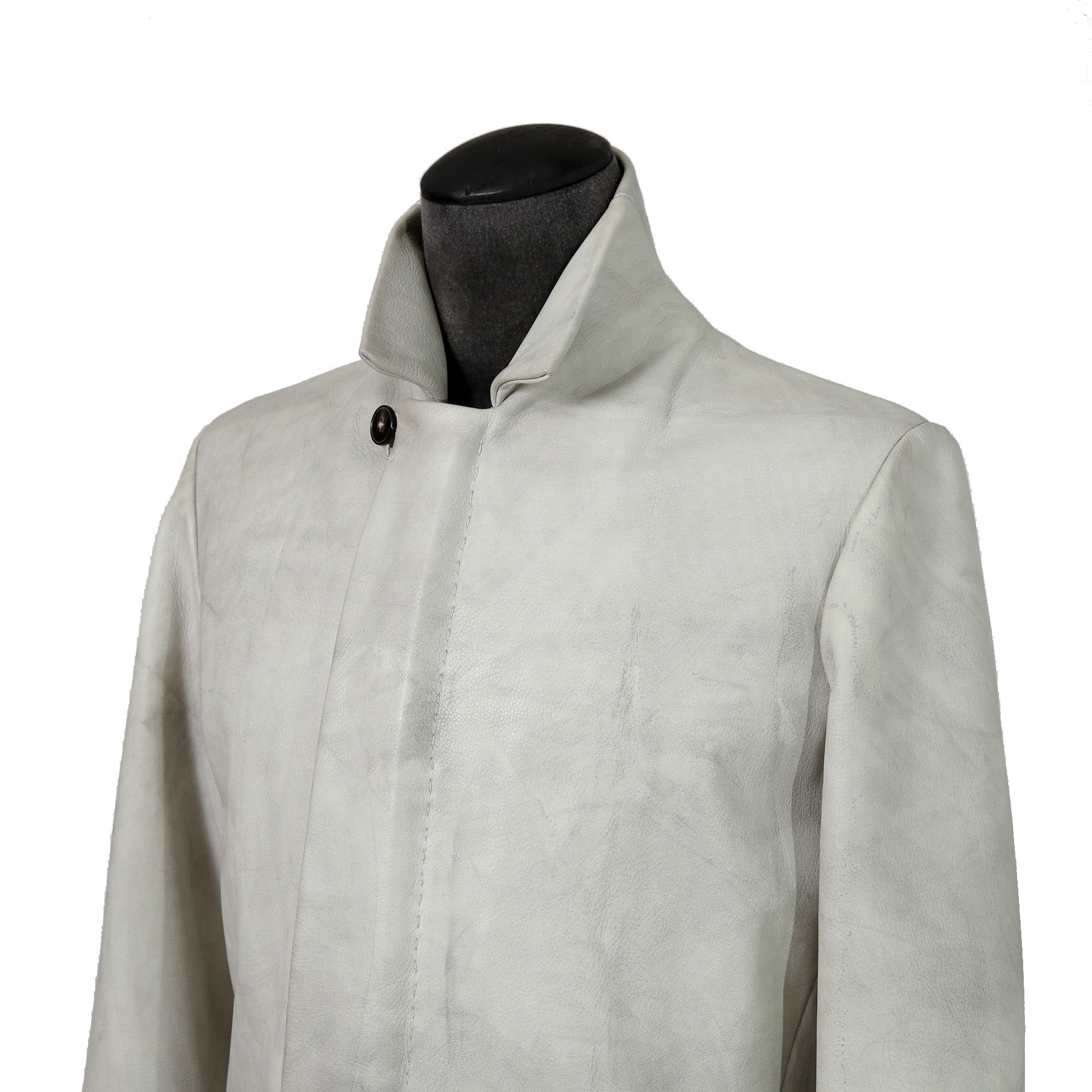 m.a+ エムエークロス / 23AW VERTICAL POCKETS FITTED COAT / GUIDI CALF LEATHER / SY1.0 / SIZE 48 (CARBON)