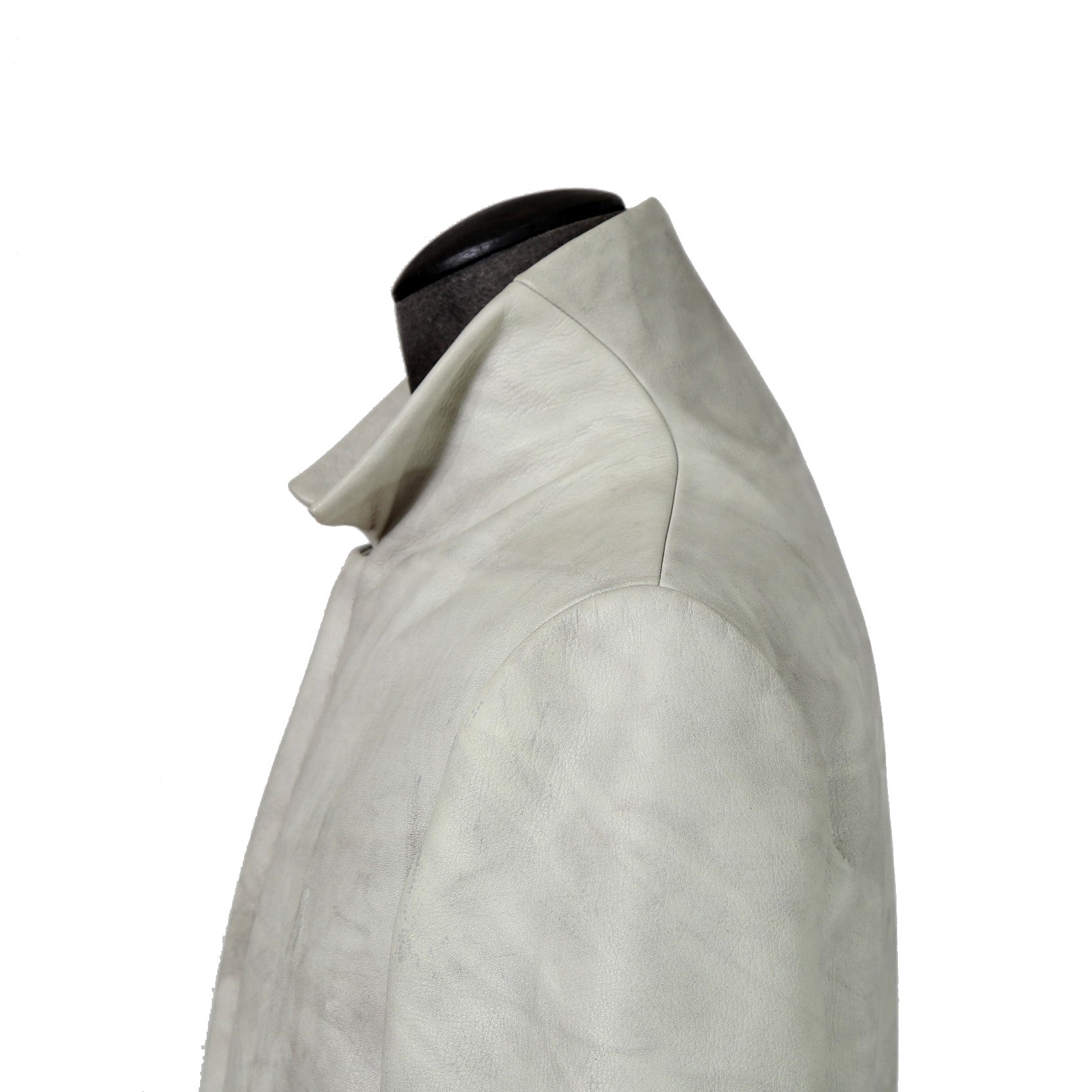 m.a+ エムエークロス / 23AW VERTICAL POCKETS FITTED COAT / GUIDI CALF LEATHER / SY1.0 / SIZE 48 (CARBON)