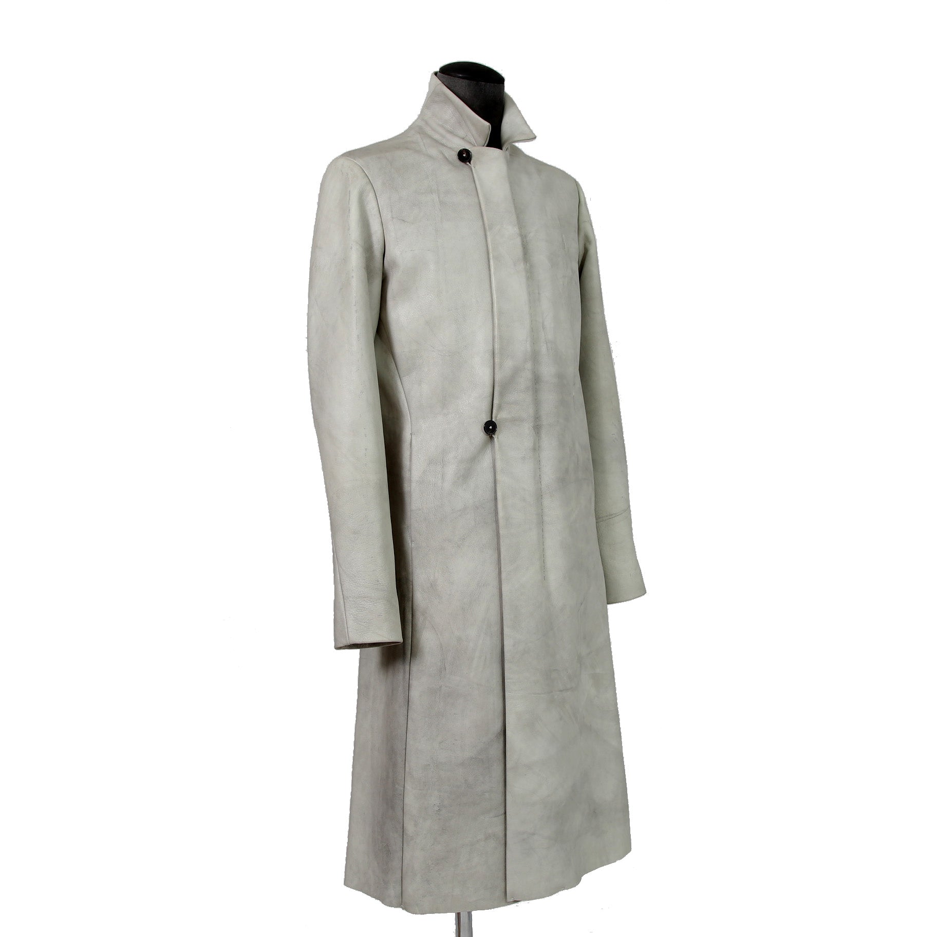 m.a+ エムエークロス / 23AW VERTICAL POCKETS FITTED COAT / GUIDI CALF LEATHER / SY1.0 / SIZE 48 (CARBON)