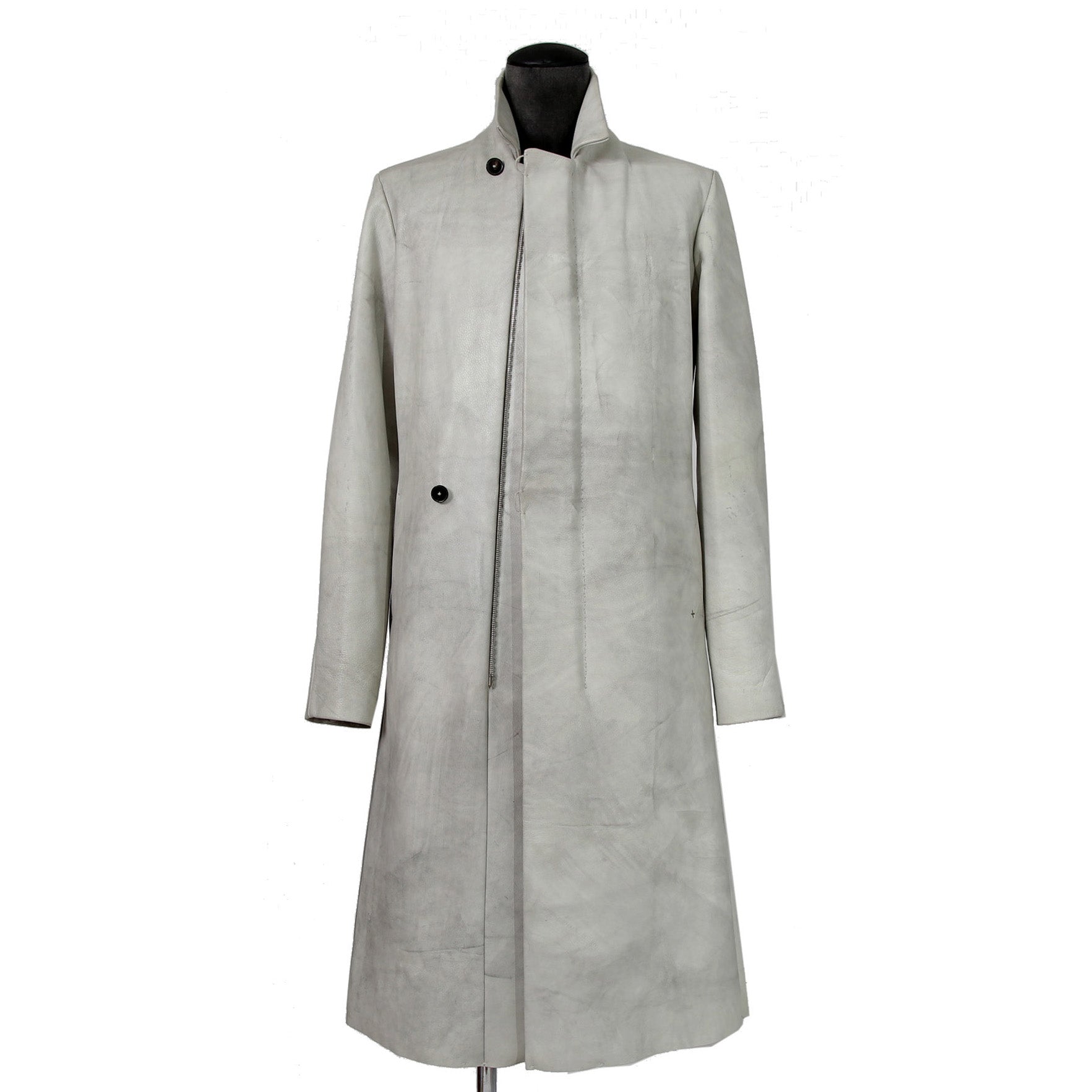 m.a+ エムエークロス / 23AW VERTICAL POCKETS FITTED COAT / GUIDI CALF LEATHER / SY1.0 / SIZE 48 (CARBON)